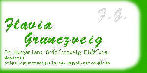 flavia grunczveig business card